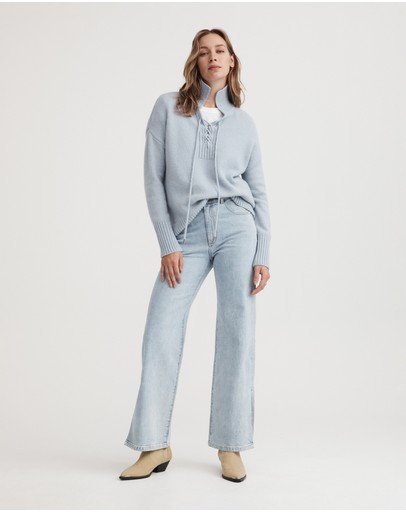 Witchery Tie Neck Knit