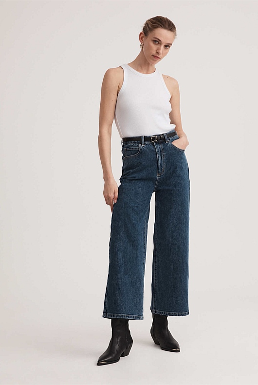 Racer Rib Tank - Pure White