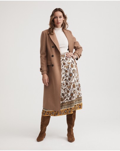 Witchery Border Print Skirt