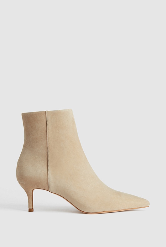 Suede 65mm Heel Boot - Bran