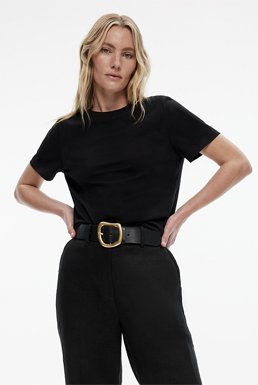 Staple Cotton Crew - Black