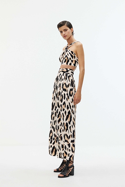 Minnelli Scarf Top - Tan