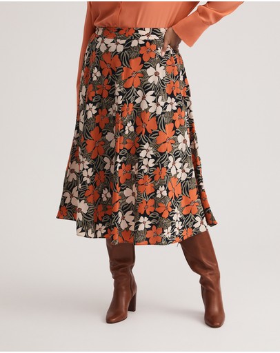 Witchery Tribal Floral Slip Skirt
