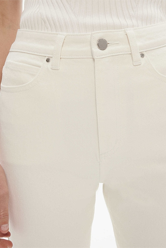 7/8 Straight Jean - Parchment