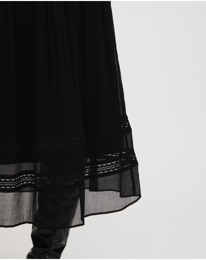 Witchery Trim Insert Midi Skirt