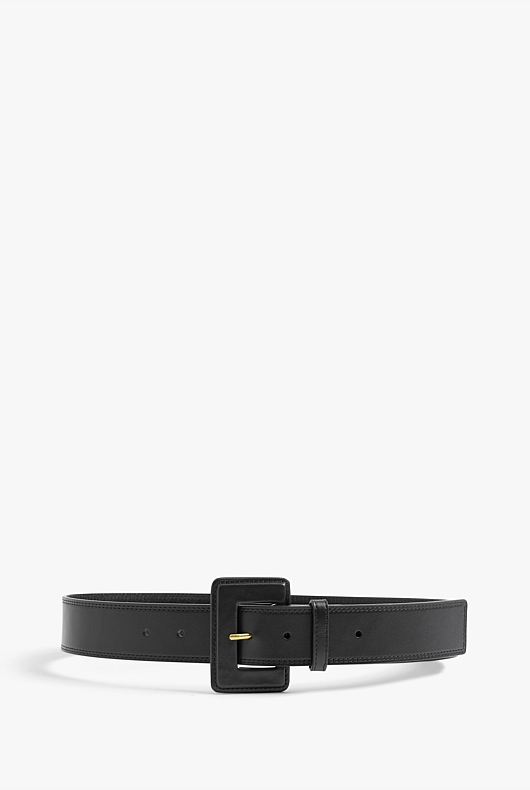 Square Buckle Belt - Black