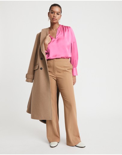 Witchery Boho Split Neck Blouse