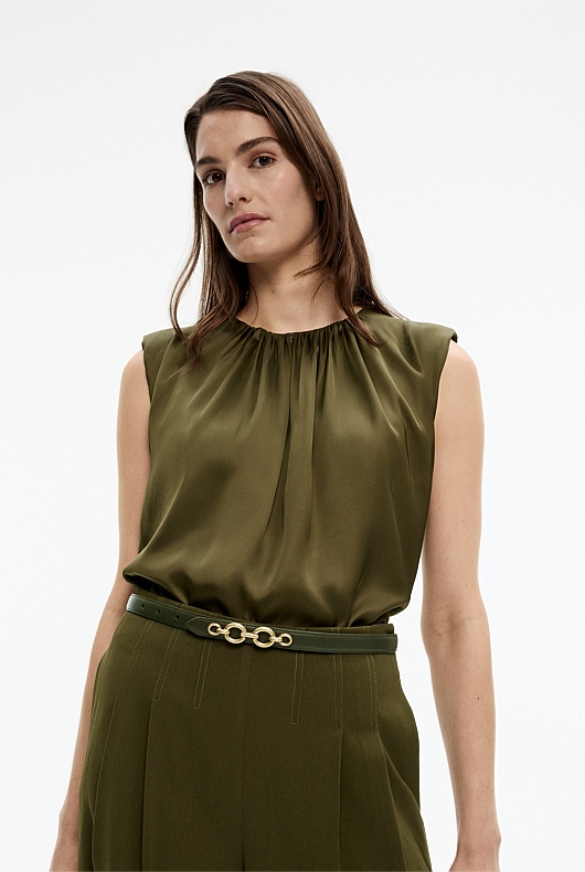 Oval Link Chain Belt - Jungle