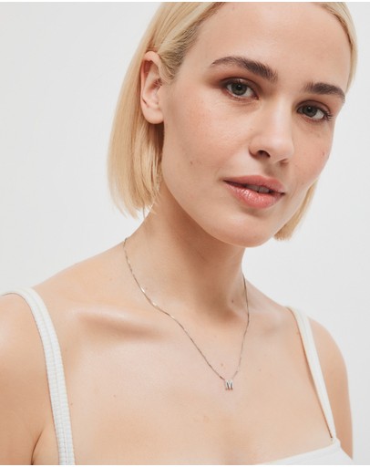Witchery Sterling Silver Initial Necklace