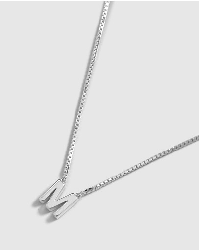 Witchery Sterling Silver Initial Necklace