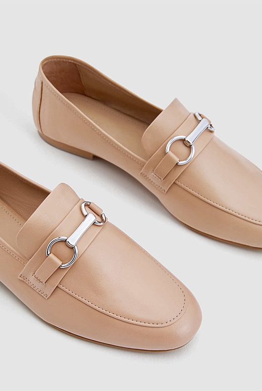 Snaffle Leather Loafer - Acorn