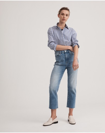 Witchery Stripe Cotton Shirt