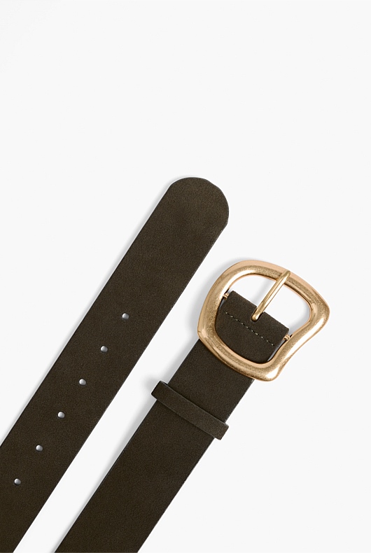 Suede Organic Waist Belt - Jungle