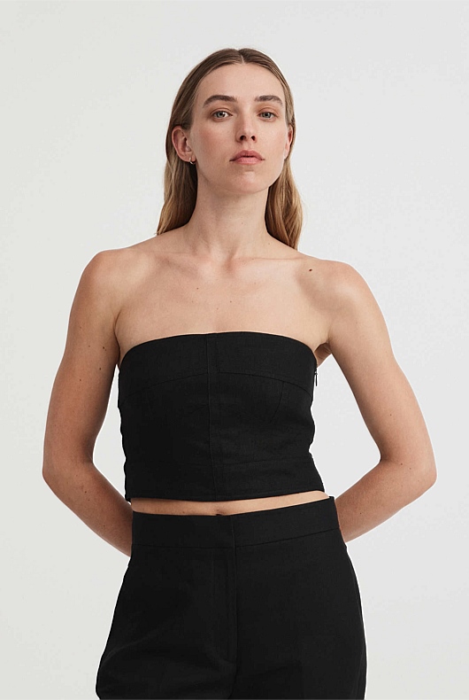 Seam Detail Bodice - Black