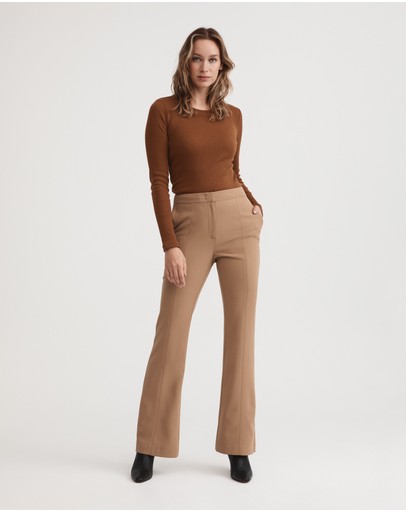 Witchery Long Sleeve Rib Top