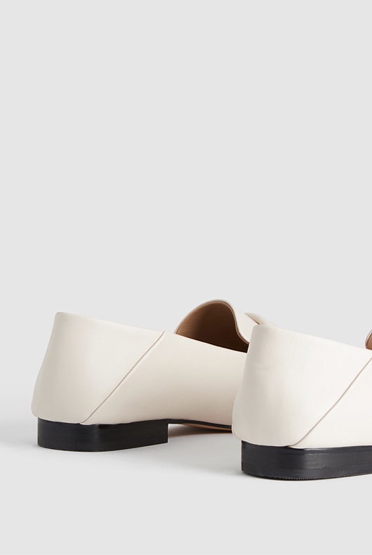 Leather Twist Loafer - Calico