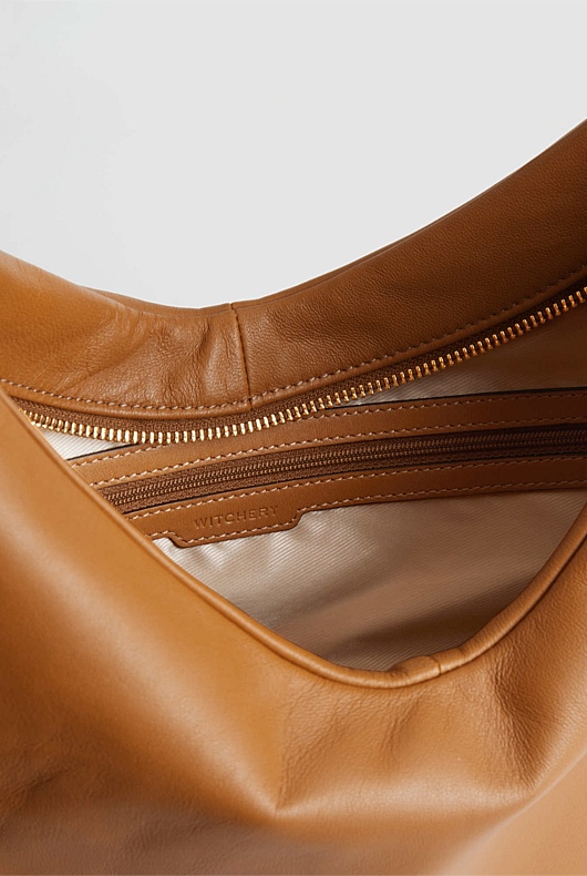 Soft Leather Shoulder Bag - Ginger