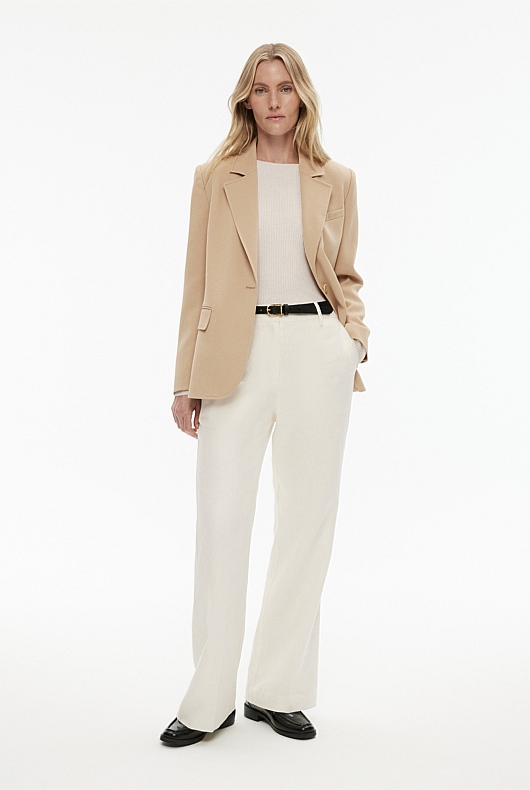Linen Trouser - Chalk