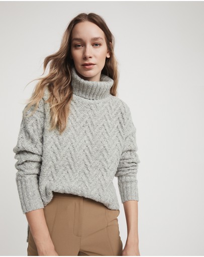Witchery Textured Roll Neck Knit