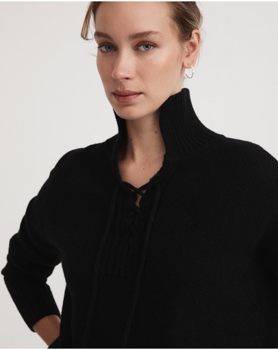 Witchery Tie Neck Knit