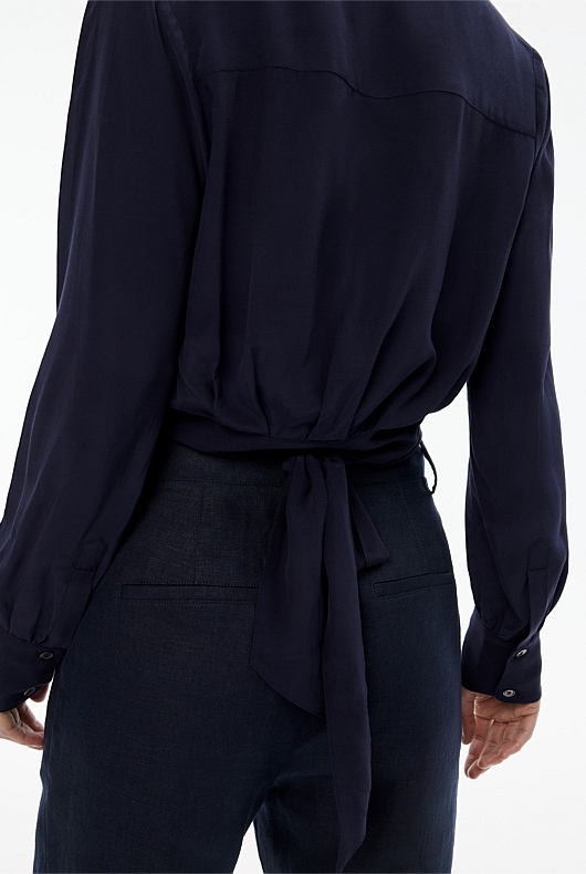 Wrap Shirt - Blue Night