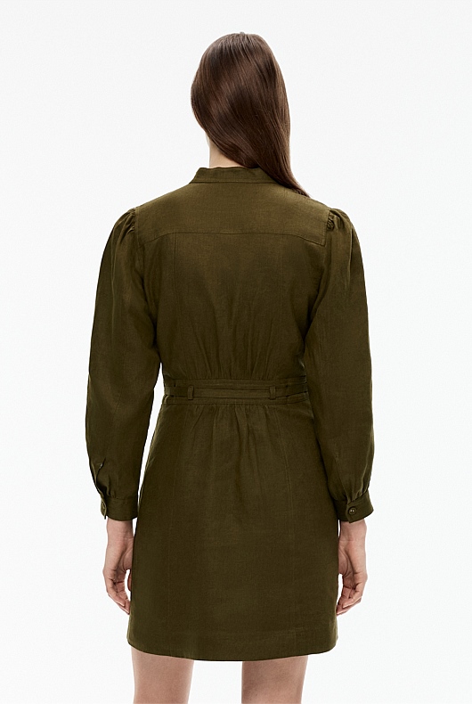 Hemp Utility Dress - Jungle