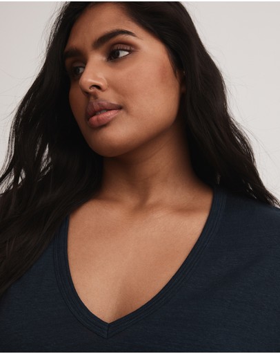 Witchery Linen V Neck Tee