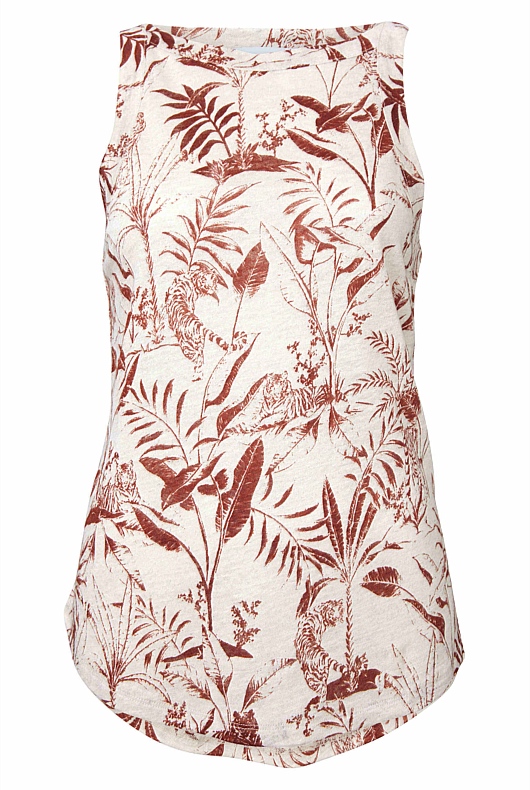 Linen Amazon Print Tank - Foundation
