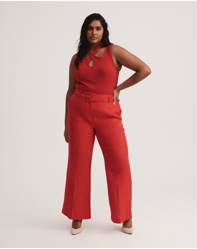 Witchery Cotton Rib Strap Tank