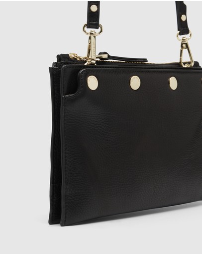 Witchery Caroline Pebble Leather Crossbody