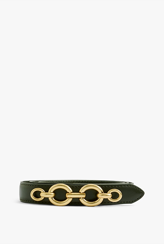 Oval Link Chain Belt - Jungle