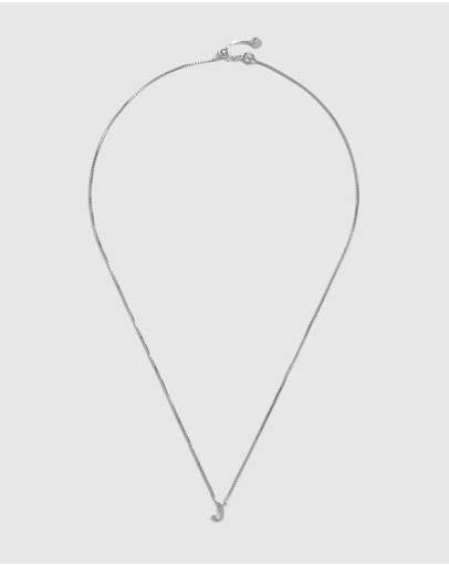 Witchery Sterling Silver Initial Necklace