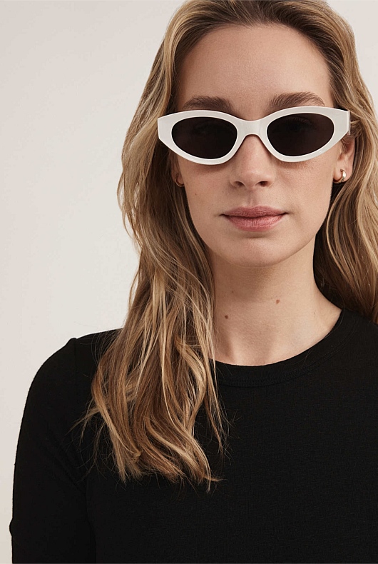 Tatiana Sunglasses - Milk White