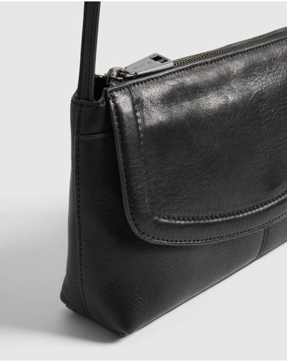 Witchery Margot Pebbled Leather Sling Bag