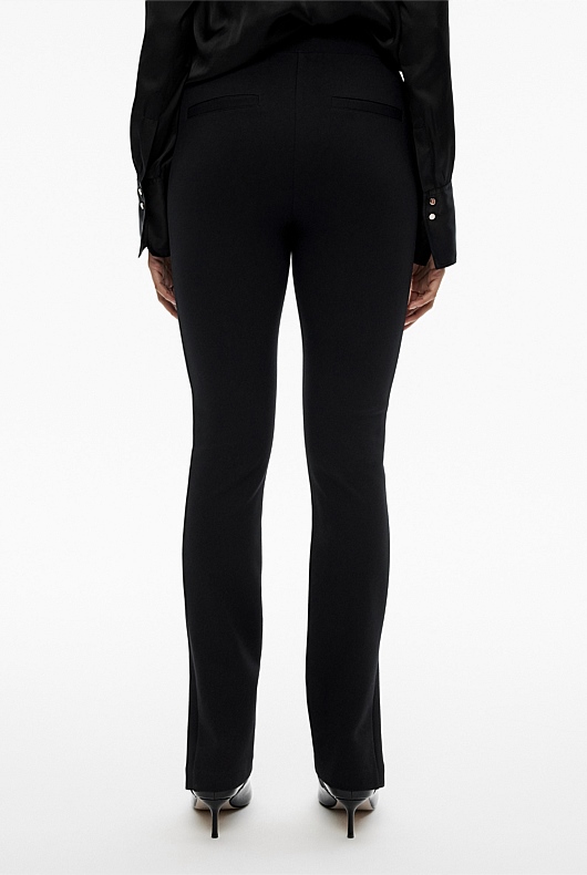 Ponte Split Legging - Black