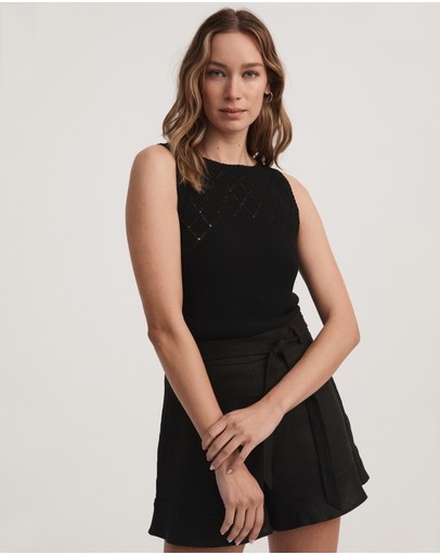 Witchery Crochet Knit Tank
