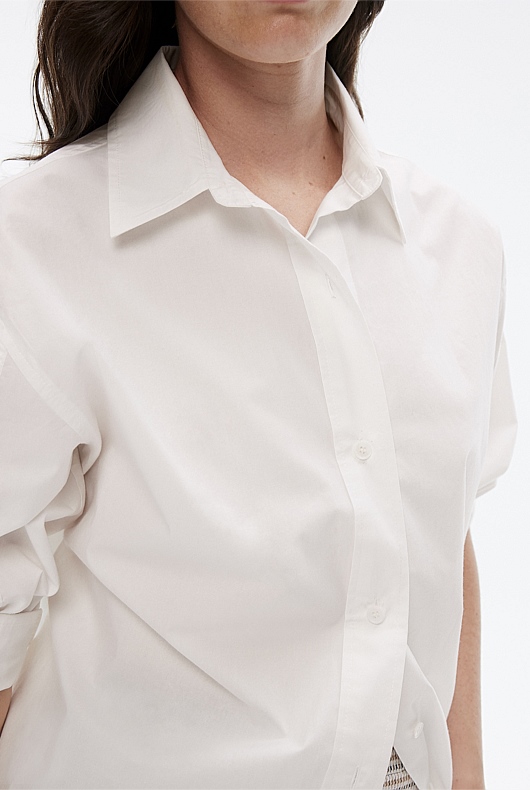 Modern Cotton Shirt - Pure White