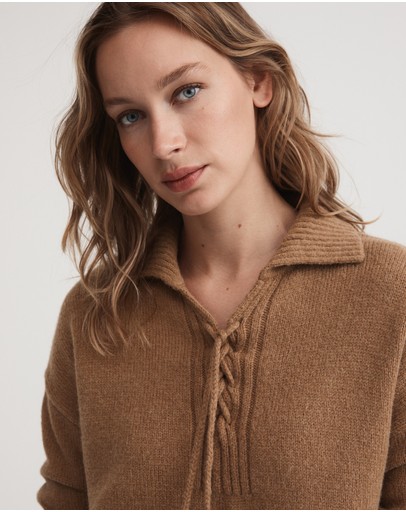 Witchery Tie Neck Knit