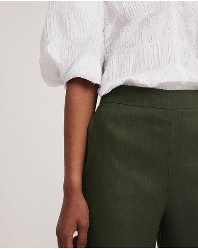 Witchery Stretch Linen Blend Pant