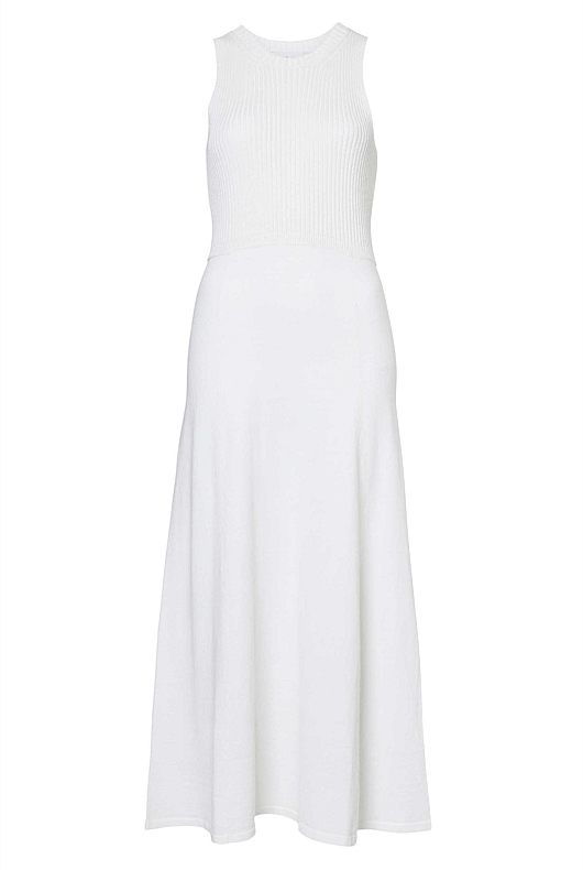 Sleeveless Midi Knit Dress - Chalk