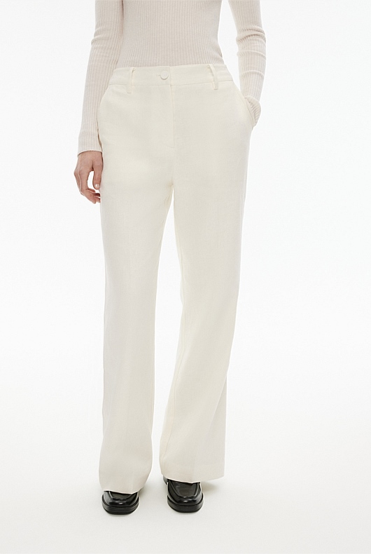Linen Trouser - Chalk