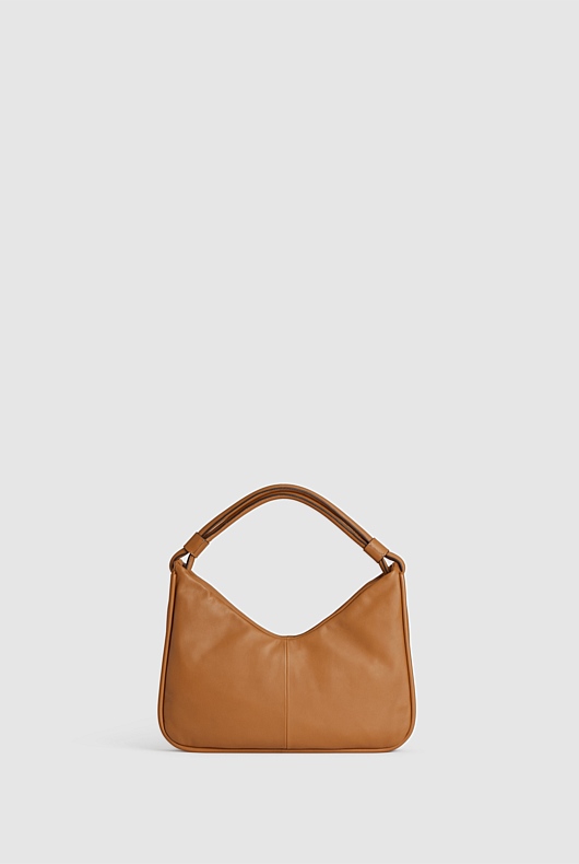 Soft Leather Shoulder Bag - Ginger