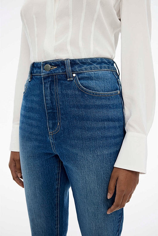 7/8 Straight Jean - Indigo