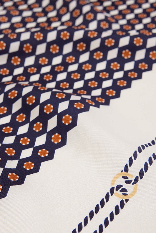 Mosaic Print Scarf - Chalk