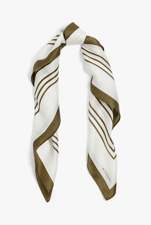 Stripe Print Scarf - Jungle