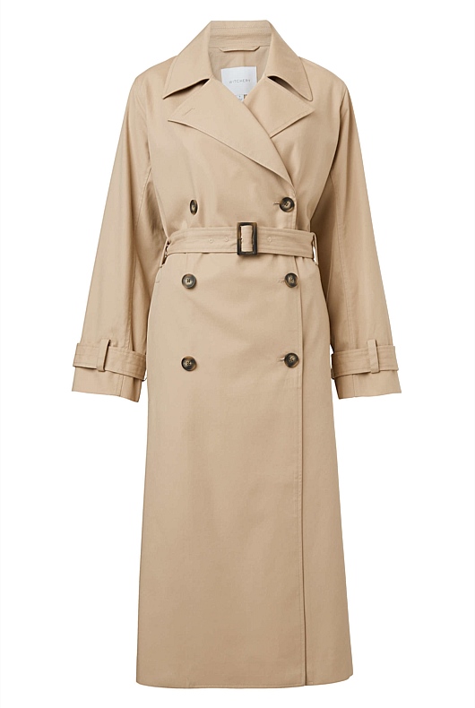 Classic Trench Coat - Pebble