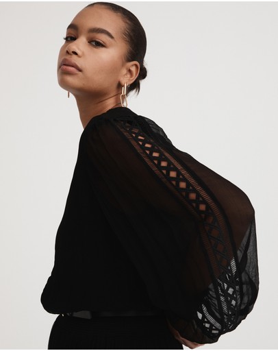 Witchery Trim Insert Maxi Dress