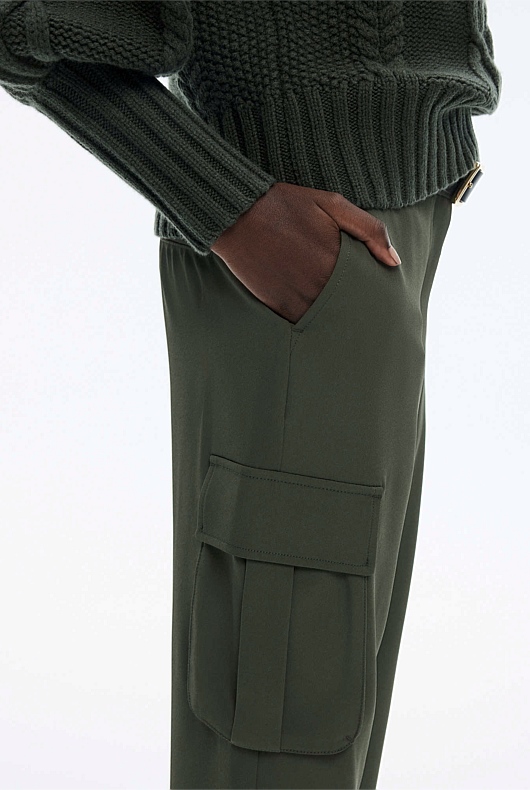 Cargo Straight Leg Pant - Dark Forest