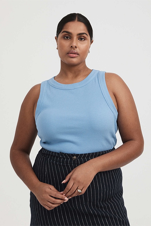 Bind Detail Racer - Dusty Blue