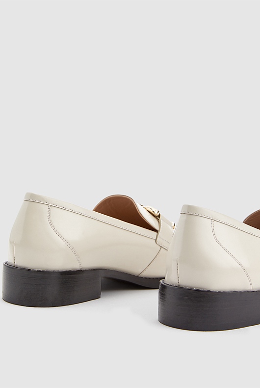 Embellished Penny Leather Loafer - Calico